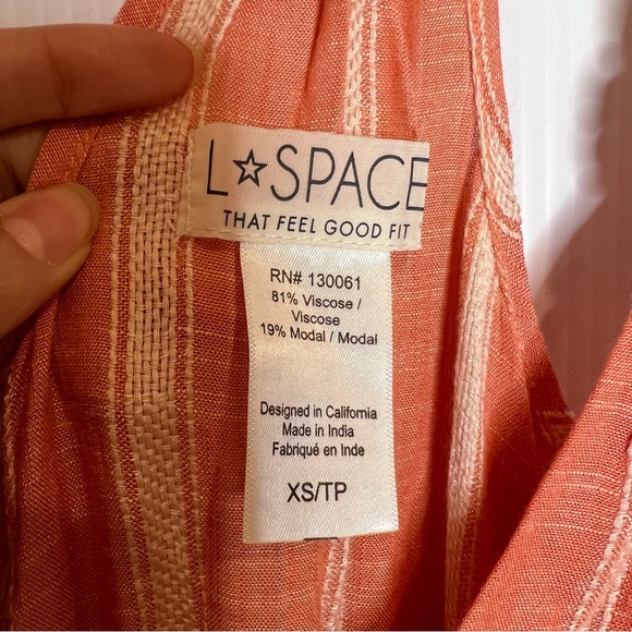 NWOT L*SPACE Nicola Coverup Poolside Striped Maxi Dress. Size XS - Picture 13 of 13